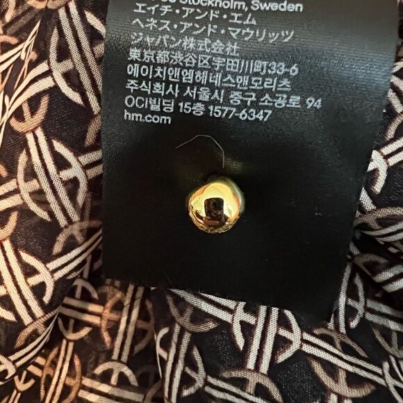 H&M semi sheer blouse NWOT - Picture 8 of 9